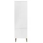 Armario MOLDE madera maciza de pino blanco 90x55x175 cm de vidaXL, Armarios roperos - Ref: Foro24-350523, Precio: 326,02 €, D...