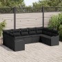 Conjunto de sofá de jardín 9 pcs Negro ratán sintético en Sofás de exterior | Comprar online en Foru.es