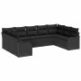 Conjunto de sofá de jardín 9 pcs Negro ratán sintético en Sofás de exterior | Comprar online en Foru.es