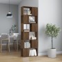 Estantería/divisor de espacios roble marrón 60x24x186 cm de vidaXL, Librerías y estanterías - Ref: Foro24-816034, Precio: 82,...