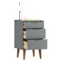 Mesita de noche MOLDE madera maciza de pino gris 40x35x65 cm de vidaXL, Mesitas de noche - Ref: Foro24-350500, Precio: 89,65 ...
