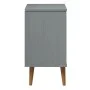 Mesita de noche MOLDE madera maciza de pino gris 40x35x65 cm de vidaXL, Mesitas de noche - Ref: Foro24-350500, Precio: 88,23 ...