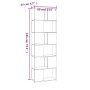 Estantería/divisor de espacios roble marrón 60x24x186 cm de vidaXL, Librerías y estanterías - Ref: Foro24-816034, Precio: 82,...