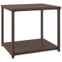 Mesa auxiliar ratán sintético marrón 55x45x49 cm de vidaXL, Mesas auxiliares - Ref: Foro24-319405, Precio: 26,29 €, Descuento: %