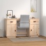 Escritorio con armarios madera maciza de pino 135x50x75 cm de vidaXL, Escritorios - Ref: Foro24-3107844, Precio: 181,84 €, De...