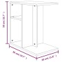Mesa auxiliar de madera contrachapada gris Sonoma 50x30x50 cm de vidaXL, Mesas auxiliares - Ref: Foro24-815850, Precio: 34,11...