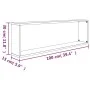 Estante cubo pared 4 uds contrachapada gris Sonoma 100x15x30 cm de vidaXL, Estantes y estanterías - Ref: Foro24-815910, Preci...