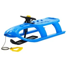 Trineo con volante polipropileno azul 102,5x40x23 cm de vidaXL, Trineos - Ref: Foro24-93724, Precio: 62,09 €, Descuento: %