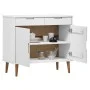 Aparador MOLDE madera maciza de pino blanca 90x40x80 cm de vidaXL, Aparadores - Ref: Foro24-350547, Precio: 157,74 €, Descuen...