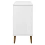 Aparador MOLDE madera maciza de pino blanca 90x40x80 cm de vidaXL, Aparadores - Ref: Foro24-350547, Precio: 157,74 €, Descuen...