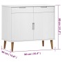Aparador MOLDE madera maciza de pino blanca 90x40x80 cm de vidaXL, Aparadores - Ref: Foro24-350547, Precio: 160,26 €, Descuen...