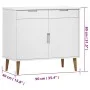 Aparador MOLDE madera maciza de pino blanca 90x40x80 cm de vidaXL, Aparadores - Ref: Foro24-350547, Precio: 157,74 €, Descuen...