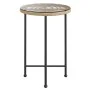 Mesa de comedor de vidrio templado y acero 55 cm de vidaXL, Mesas de jardín - Ref: Foro24-319434, Precio: 52,09 €, Descuento: %