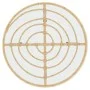 Mesa de comedor de vidrio templado y acero 55 cm de vidaXL, Mesas de jardín - Ref: Foro24-319434, Precio: 52,09 €, Descuento: %