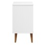 Mesita de noche MOLDE madera maciza de pino blanca 40x35x65 cm de vidaXL, Mesitas de noche - Ref: Foro24-350499, Precio: 89,7...