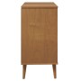Mesita de noche MOLDE madera maciza de pino marrón 80x40x80 cm de vidaXL, Cajoneras - Ref: Foro24-350504, Precio: 146,91 €, D...