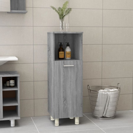 Armario de baño madera contrachapada gris Sonoma 30x30x95 cm de vidaXL, Muebles de baño - Ref: Foro24-815607, Precio: 51,47 €...