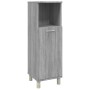 Armario de baño madera contrachapada gris Sonoma 30x30x95 cm de vidaXL, Muebles de baño - Ref: Foro24-815607, Precio: 51,47 €...