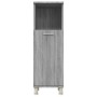 Armario de baño madera contrachapada gris Sonoma 30x30x95 cm de vidaXL, Muebles de baño - Ref: Foro24-815607, Precio: 51,47 €...
