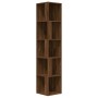 Mueble esquina madera contrachapada marrón roble 33x33x164,5cm de vidaXL, Taquillas y armarios de almacenamiento - Ref: Foro2...
