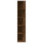 Mueble esquina madera contrachapada marrón roble 33x33x164,5cm de vidaXL, Taquillas y armarios de almacenamiento - Ref: Foro2...
