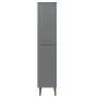 Librería MOLDE madera maciza de pino gris 85x35x170,5 cm de vidaXL, Librerías y estanterías - Ref: Foro24-350542, Precio: 209...