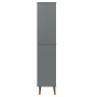 Librería MOLDE madera maciza de pino gris 85x35x170,5 cm de vidaXL, Librerías y estanterías - Ref: Foro24-350542, Precio: 212...