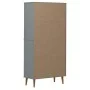 Librería MOLDE madera maciza de pino gris 85x35x170,5 cm de vidaXL, Librerías y estanterías - Ref: Foro24-350542, Precio: 209...