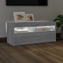Mueble de TV con luces LED gris Sonoma 90x35x40 cm de vidaXL, Muebles TV - Ref: Foro24-815676, Precio: 62,56 €, Descuento: %