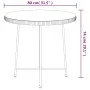 Mesa de comedor de vidrio templado y acero negro 80 cm de vidaXL, Mesas de jardín - Ref: Foro24-319437, Precio: 63,21 €, Desc...