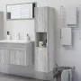 Badezimmerschrank aus grauem Sonoma-Sperrholz, 30 x 30 x 130 cm von vidaXL, Badezimmermöbel - Ref: Foro24-815640, Preis: 64,4...