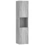 Badezimmerschrank aus grauem Sonoma-Sperrholz, 30 x 30 x 130 cm von vidaXL, Badezimmermöbel - Ref: Foro24-815640, Preis: 64,4...