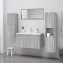 Armario de baño madera contrachapada gris Sonoma 30x30x130 cm de vidaXL, Muebles de baño - Ref: Foro24-815640, Precio: 66,20 ...