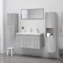 Badezimmerschrank aus grauem Sonoma-Sperrholz, 30 x 30 x 130 cm von vidaXL, Badezimmermöbel - Ref: Foro24-815640, Preis: 64,4...