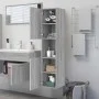 Badezimmerschrank aus grauem Sonoma-Sperrholz, 30 x 30 x 130 cm von vidaXL, Badezimmermöbel - Ref: Foro24-815640, Preis: 64,4...
