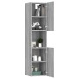 Armario de baño madera contrachapada gris Sonoma 30x30x130 cm de vidaXL, Muebles de baño - Ref: Foro24-815640, Precio: 66,20 ...