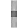 Badezimmerschrank aus grauem Sonoma-Sperrholz, 30 x 30 x 130 cm von vidaXL, Badezimmermöbel - Ref: Foro24-815640, Preis: 64,4...