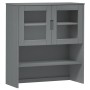 Aparador superior MOLDE madera maciza pino gris 90x35x100 cm de vidaXL, Aparadores - Ref: Foro24-350551, Precio: 172,80 €, De...