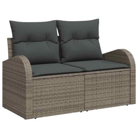 Conjunto de sofá de jardín 6 pcs Gris ratán sintético en Sofás de exterior | Comprar online en Foru.es