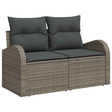 Conjunto de sofá de jardín 6 pcs Gris ratán sintético en Sofás de exterior | Comprar online en Foru.es