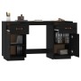 Escritorio con armarios madera maciza pino negro 135x50x75 cm de vidaXL, Escritorios - Ref: Foro24-3107848, Precio: 250,82 €,...