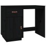 Escritorio con armarios madera maciza pino negro 135x50x75 cm de vidaXL, Escritorios - Ref: Foro24-3107848, Precio: 250,82 €,...