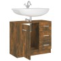 Mueble de lavabo madera contrachapada roble ahumado 63x30x54 cm de vidaXL, Muebles de baño - Ref: Foro24-815630, Precio: 60,9...