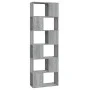 Estantería/divisor de espacios gris Sonoma 60x24x186 cm de vidaXL, Librerías y estanterías - Ref: Foro24-816033, Precio: 69,8...