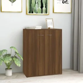 Aparador de madera contrachapada marrón roble 60x30x75 cm de vidaXL, Aparadores - Ref: Foro24-815380, Precio: 62,15 €, Descue...