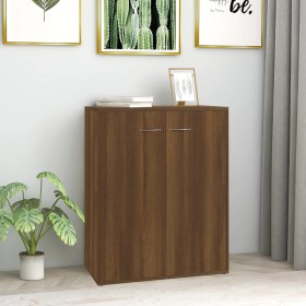 Aparador de madera contrachapada marrón roble 60x30x75 cm de vidaXL, Aparadores - Ref: Foro24-815380, Precio: 63,77 €, Descue...