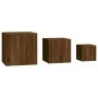 Side tables 3 pieces oak brown plywood by vidaXL, Side tables - Ref: Foro24-815989, Price: 69,09 €, Discount: %