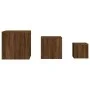 Side tables 3 pieces oak brown plywood by vidaXL, Side tables - Ref: Foro24-815989, Price: 69,09 €, Discount: %