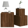 Mesitas auxiliares 3 piezas madera contrachapada marrón roble de vidaXL, Mesas auxiliares - Ref: Foro24-815989, Precio: 70,12...