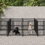 Perrera de exterior de acero 9,38 m² de vidaXL, Casetas y cercados para perros - Ref: Foro24-3124582, Precio: 964,88 €, Descu...